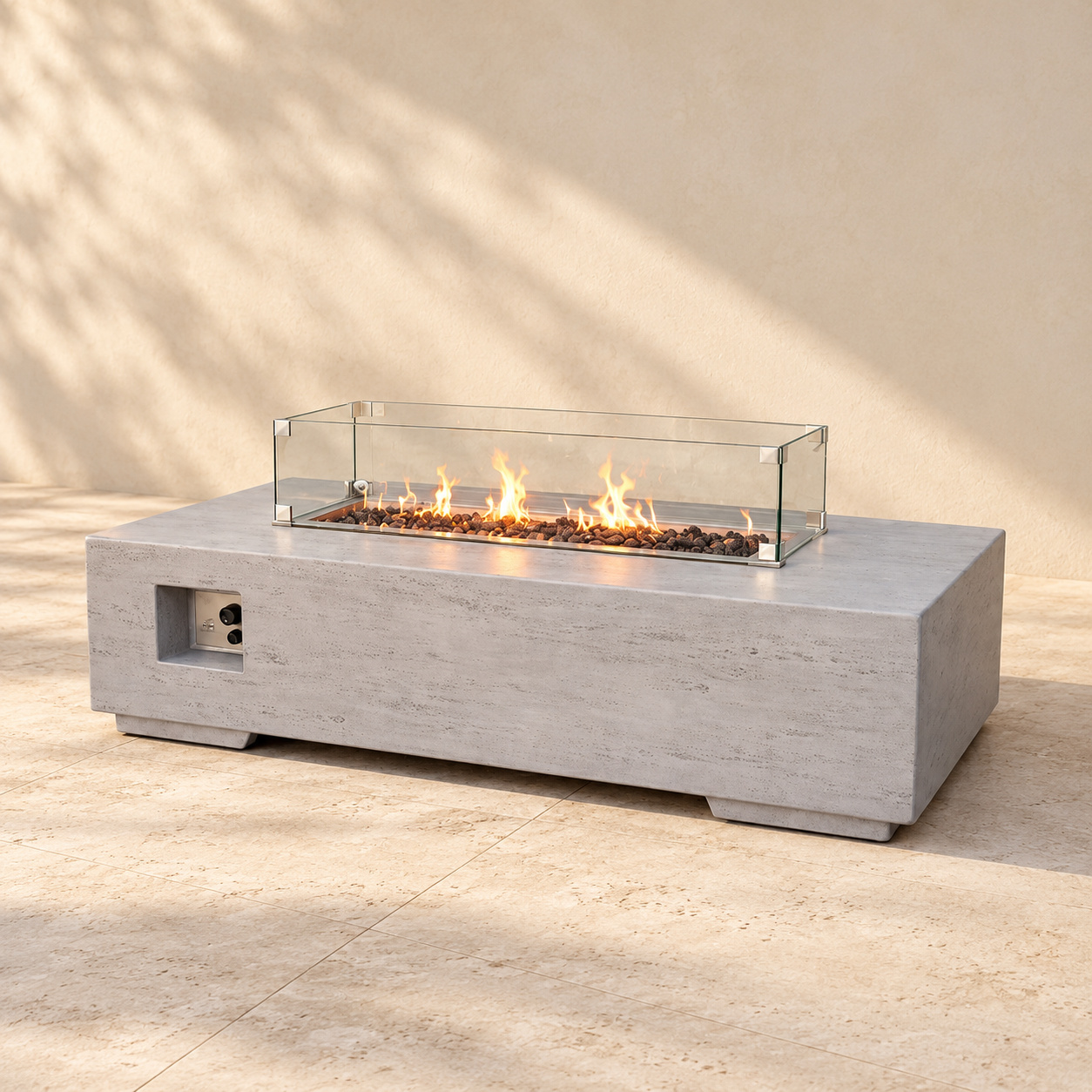 Fire Table 11 — צילום מוצר על רקע קרם