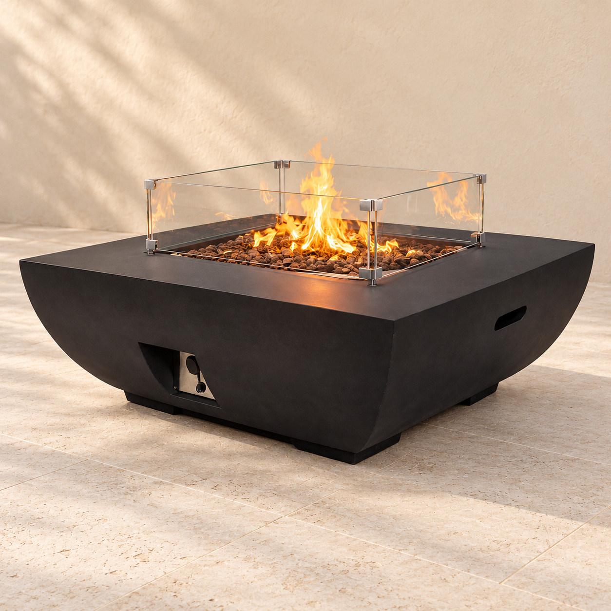 Fire Table 14 — צילום מוצר על רקע קרם