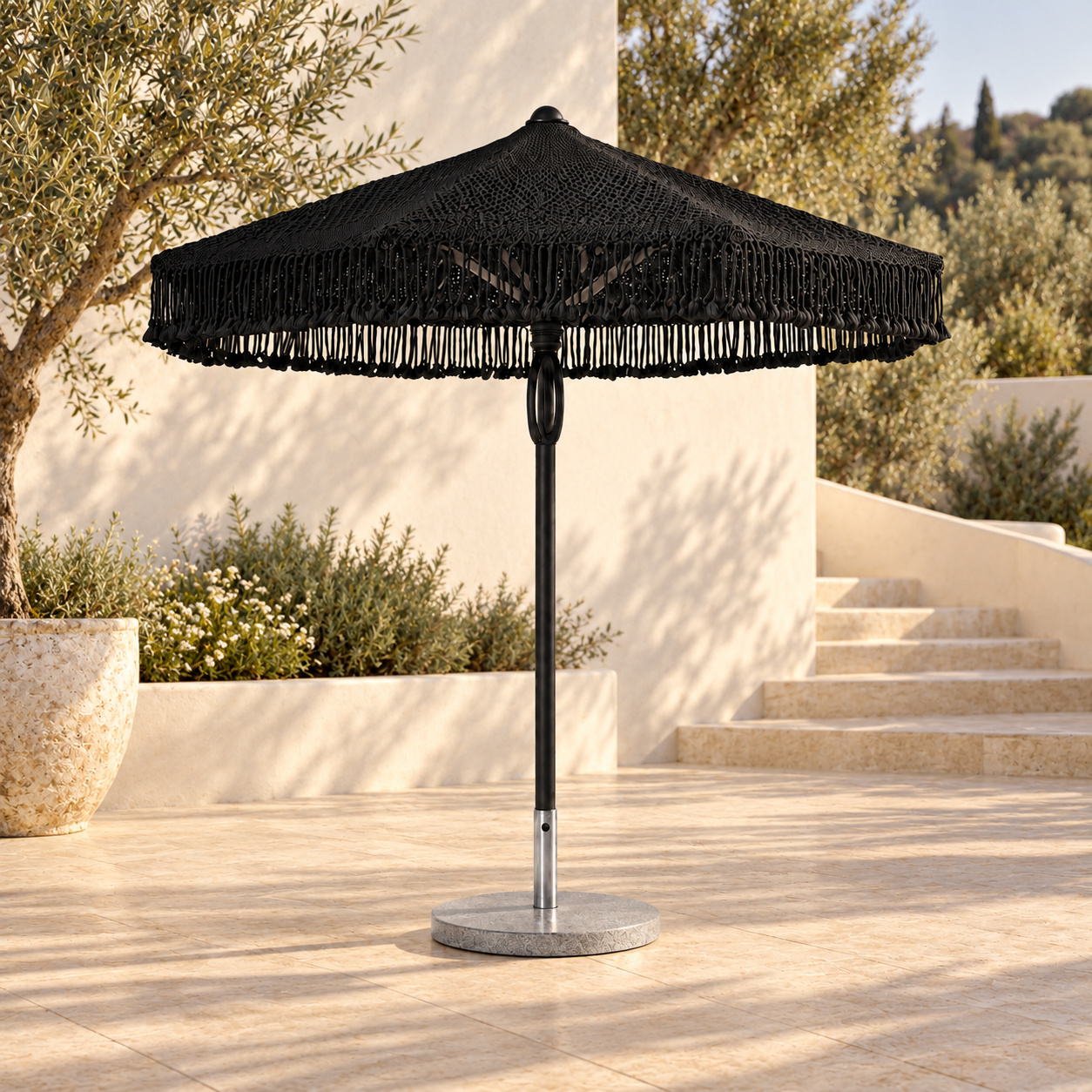 Black Rope Umbrella 3 — שמשייה בתמונת אווירה