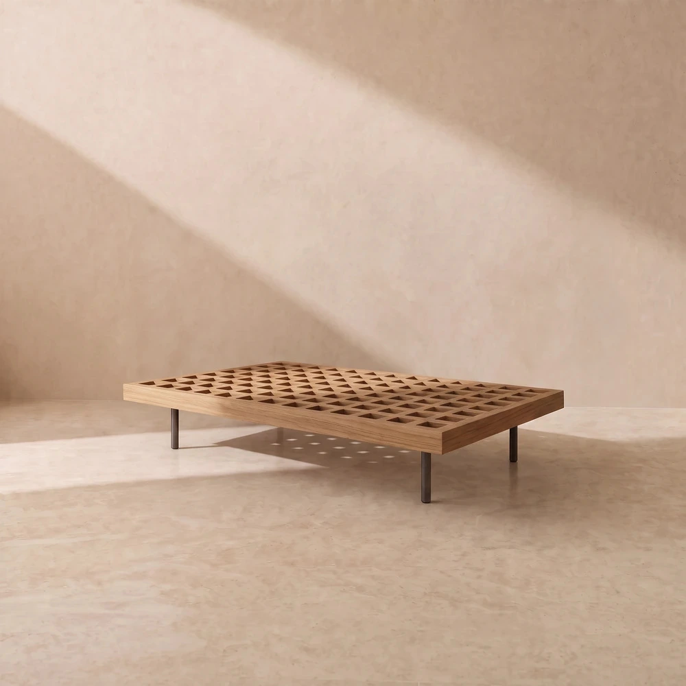 KRABI — שולחן עץ טיק (TEAK), תמונה 1