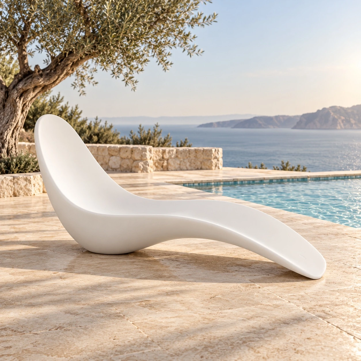 מיטת שיזוף Sun Lounger 04 בסביבת חוץ