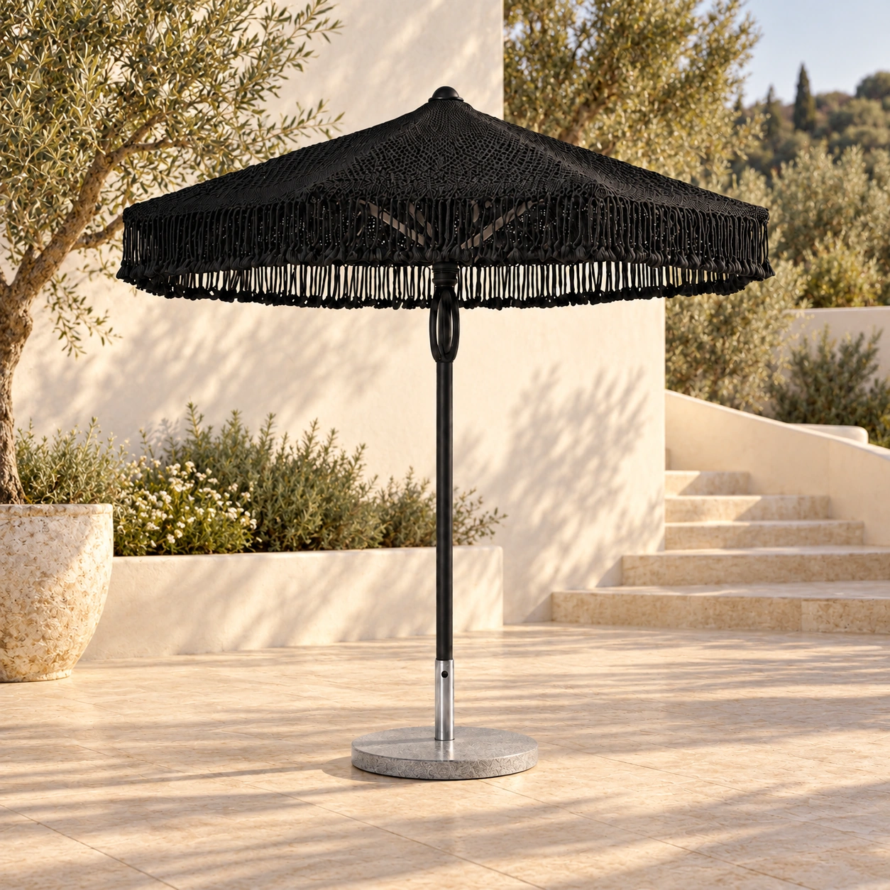 שמשייה Black Rope Umbrella 3 בסביבת חוץ